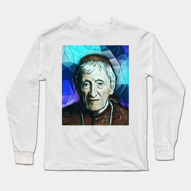 John Henry Newman Portrait | John Henry Newman Artwork 6 Long Sleeve T-Shirt by JustLit